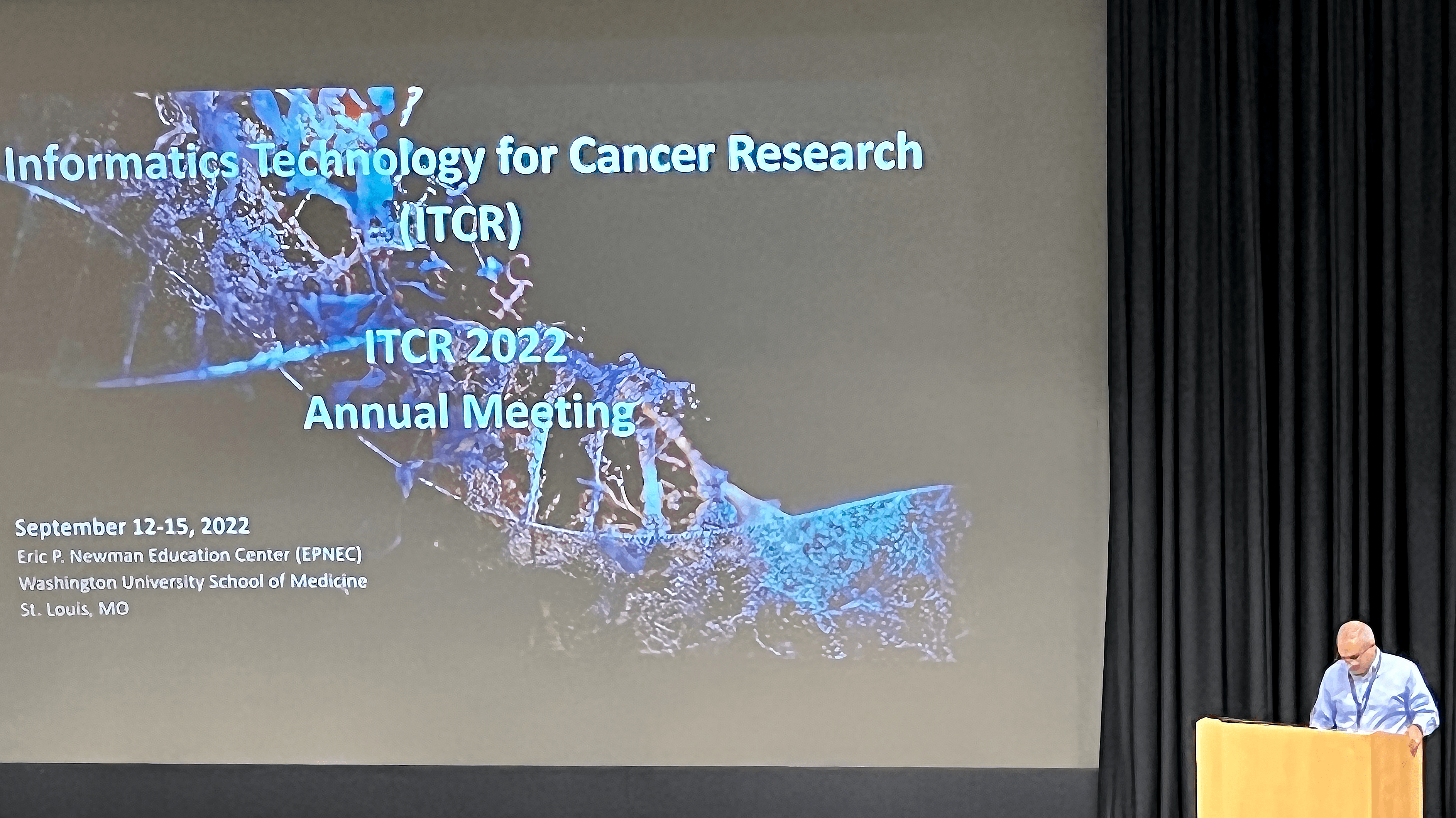 Kooresh Shoghi, PhD, presents at ITCR 2022.