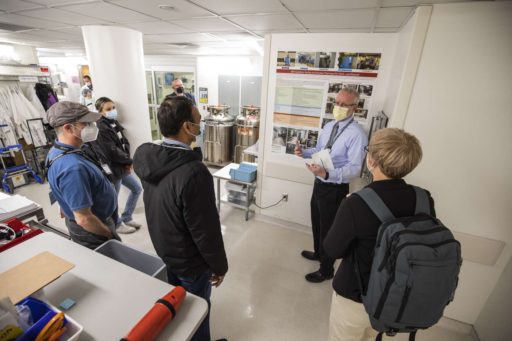 Mike Nickels, PhD, leads a tour during the 2023 PET-RTRC Annual Workshops & Scientific Session