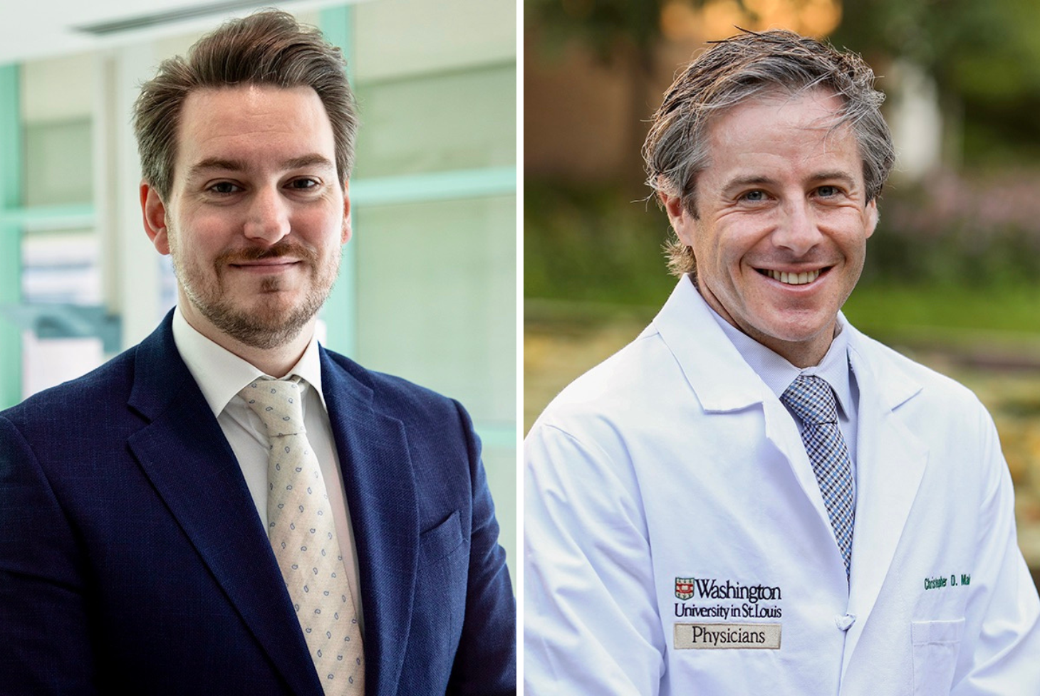 Headshot composite of Remco Bastiaannet, PhD, and Christopher Malone, MD.