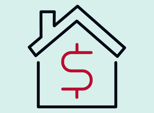 A graphic of a house with a dollar sign on the inside.